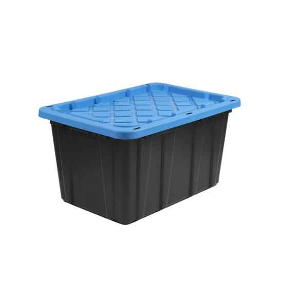 Ramtuff 102L heavy duty storage tote, Ramtuff Strong Box 102L Blue Lid