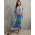 thumbnail image 4 of Bsubseach Swimsuit Cover Up for Women Vintage Print Bathing Suit Cover Ups Summer Dress Caftan Boho Kaftan, 4 of 5
