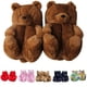 thumbnail image 1 of Zapatillas De Felpa De Oso De Dibujos Animados Para Mujer, Pantuflas De Felpa Para El Hogar, Pantuflas Cálidas Para Interiores, Regalo De Invierno Vogacara AP007380-04, 1 of 5