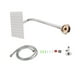 thumbnail image 2 of Cabezal de ducha accionado por agua accesorios de ducha resistentes a la oxidación cabezal de ducha superior montado en la pared para lavabo baño hotel hogar ANGGREK Otros, 2 of 8