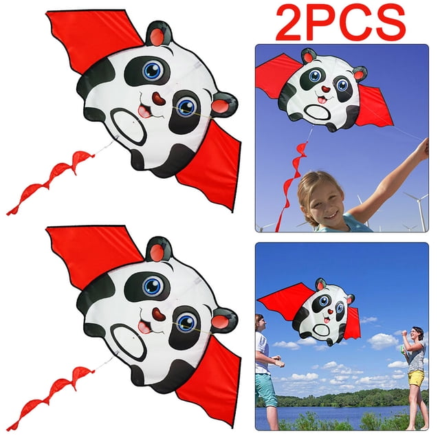 Cometas Con Forma Animal Cola 1 6 M 2 Uds. Mejoran La Coordinación para Y Niñas (Panda)