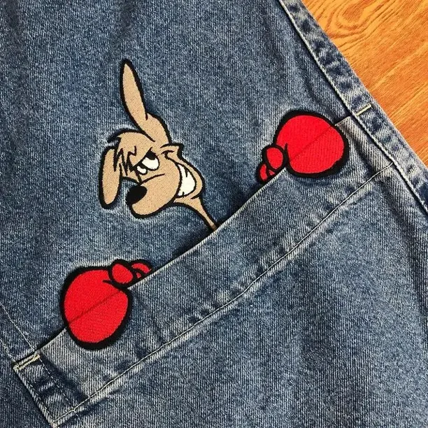 Vintage y2k jeans JNCO Kangaroo men and women Harajuku casual