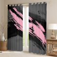 thumbnail image 2 of Homewish Black Pink Splash Black Out Curtains For Teens Boys Girls,Abstract Graffiti Curtains Pack of 2 (42x63 Each),Vintage Aesthetic Bedroom Curtains,Luxury Bedroom Decor, 2 of 6