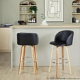 thumbnail image 5 of LumiSource Fran 29" Fixed-Height Barstool - Set of 2, 5 of 10
