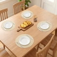 thumbnail image 3 of Unique Bargains 6Pcs Rustic Round Woven Dining Placemats Beige 15x15inch, 3 of 6