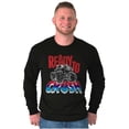 thumbnail image 4 of Cool Ready To Crush Monster Truck Men's Long Sleeve Tee T Shirt Brisco Brands M, 4 of 6