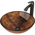 thumbnail image 2 of Vigo Vgt504 16-1/2" Glass Bathroom Vessel Sink - Bronze, 2 of 10