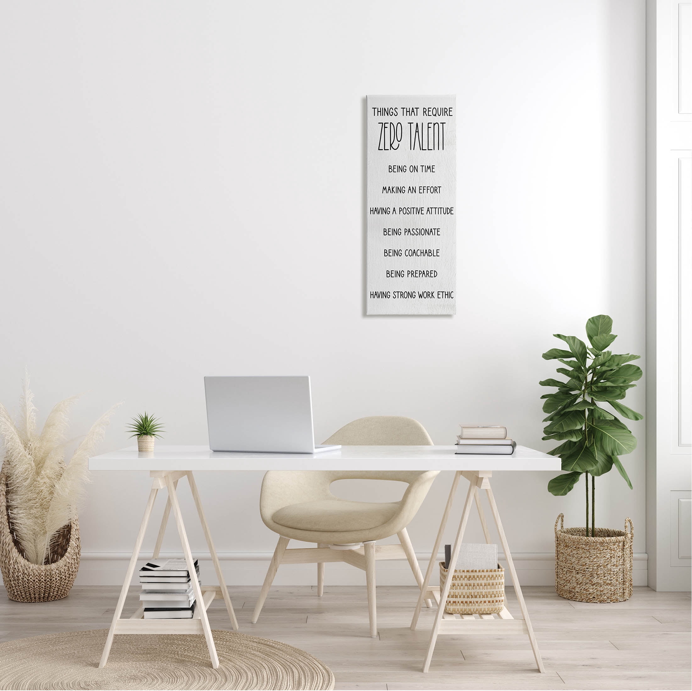Stupell Industries Things That Require Zero Talent List Graphic Art Gallery Wrapped Canvas Print Wall Art, Design by Lil' Rue