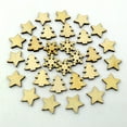 thumbnail image 3 of Abbraccia 6x100 Pieces Assorted Christmas Tree Snowflake Embellishments 15mm, 3 of 9