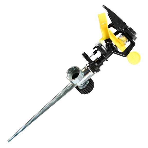 AquaGen 8430421 1/2 Inch Plastic Impact Sprinkler on Spike