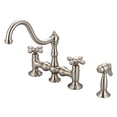 thumbnail image 5 of Water Creation F5-0010-05-PL Bridge Style Kitchen Faucet - Polished Nickel - Ivory, 5 of 5