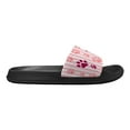 thumbnail image 2 of Psesaysky Paw Stripes Slide Sandals for Girls Women Flexible Essential House Casual Sandals Suitable for Bedroom Beach Pool Slippers for Girl Students Black Sole Size 9, 2 of 7