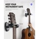 thumbnail image 3 of Soporte de pared para guitarra, paquete de 2 unidades, Donner Auto Lock, color negro, 3 of 7