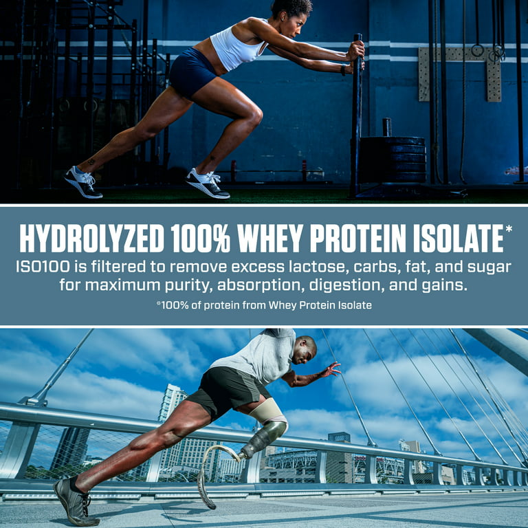 Dymatize ISO100 Hydrolyzed Whey Isolate Protein Powder, Gourmet Vanilla, 5  lb