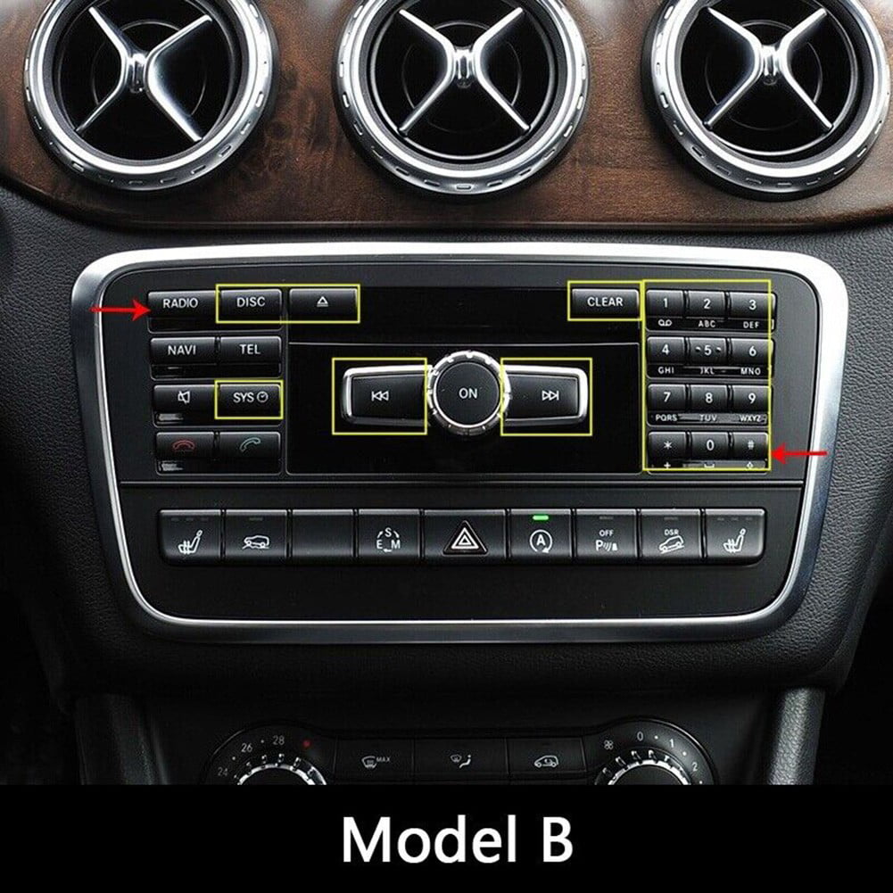 Car Multimedia CD Panel Button Frame Trim For Benz GLA X156 C117 A Class  W176 