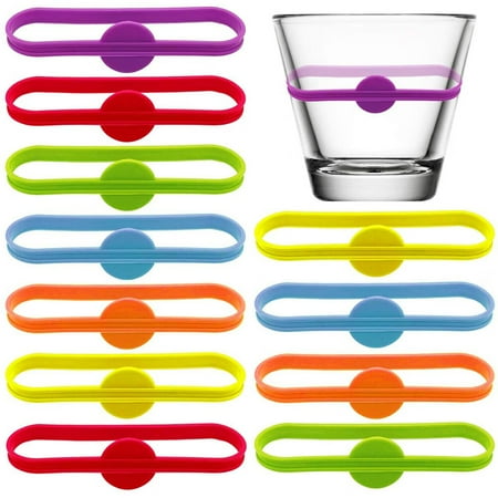 

Drink Marker Wine Glass Silicone Strip Tag Marker