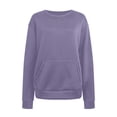 thumbnail image 1 of SNKSDGM Sweat-Shirt Sweat-Shirts Ras du Cou pour Femmes Halloween Graphiques pour Femmes Chandail Décontracté Uni Manches Longues Col Rond avec Poche pour Usage Quotidien Vêtements Confortables L, 1 of 2
