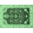 thumbnail image 1 of Ahgly Company Indoor Rectangle Persian Emerald Green Traditional Area Rugs, 6' x 9', 1 of 4
