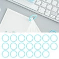 thumbnail image 1 of Plastic Binder  30Mm Flexible Buckle Cards Documents Book Rings Loose Leaf Single Rings 20Pcs Loose Leaf, 1 of 8