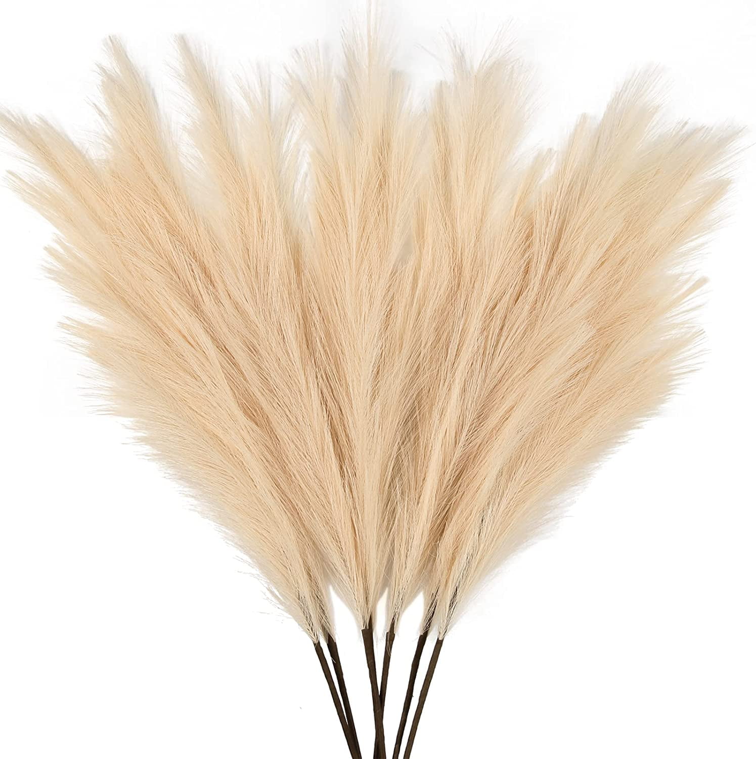 Dolicer 3 PCS 43"/3.58FT Beige Yellow Tall Pampas Grass Artificial