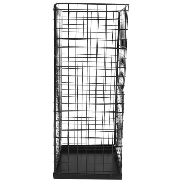 1Pack Cylindrical Umbrella Holder Rack for Entryway Organization with Stable and Durable Iron Material Black