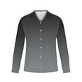 thumbnail image 3 of pstuiky Shirts for Men, Men Long Sleeve V-Neck Print T-Shirts Classic Fit Active Oversized Shirts for Boy Men's Shirts Amazing Prices Black L, 3 of 4
