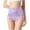 Purple, variant on HBYJLZYG High Waist Briefs Underwear For Women Seamless Panties Full Coverage Underwear Breathable Soft Stretchy Women's Plus