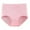 Pink, variant on Luxalzxs Tummy Control Underwear for Women Fashion Casual Solid Color High Stretch Panties Briefs Comfortable Cotton High Waist Underwear Panties