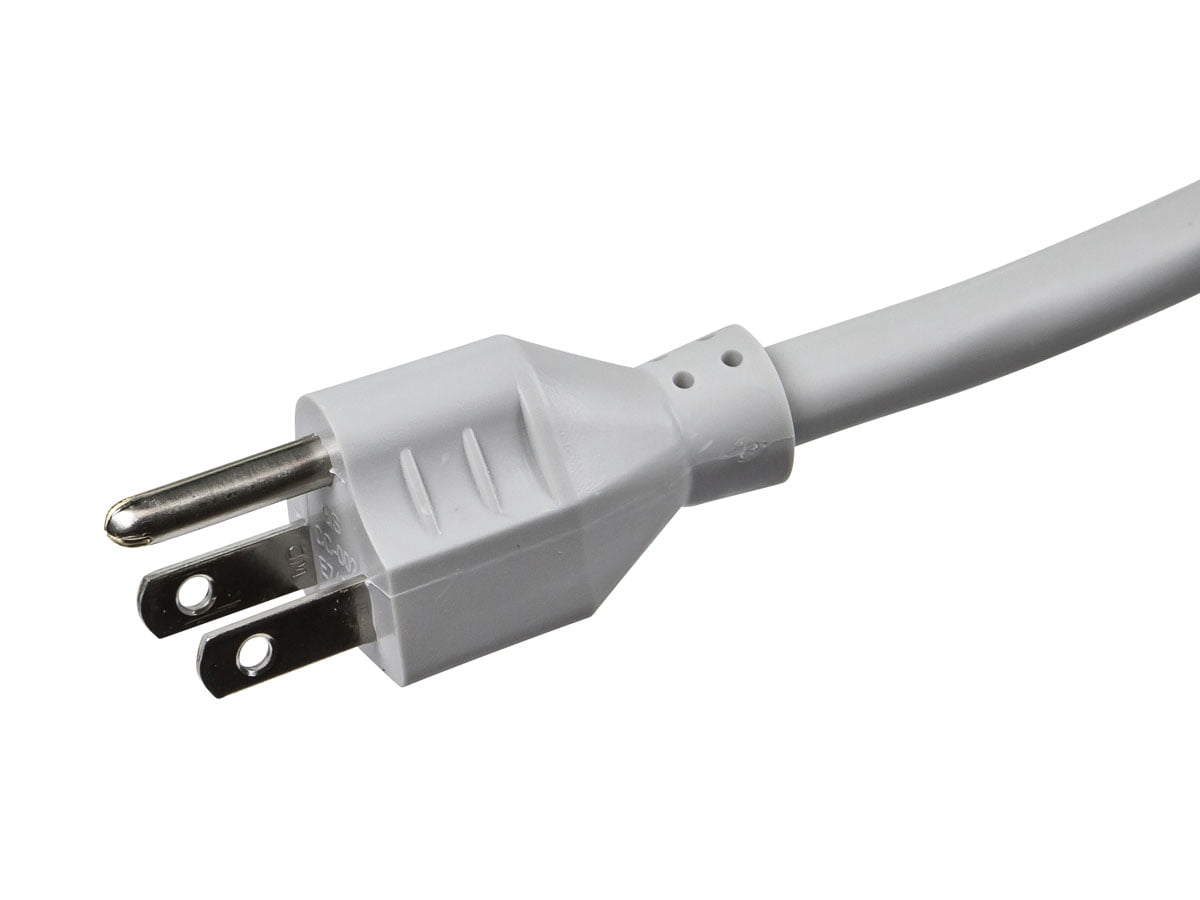 Monoprice Power & Surge - 8 Outlet Rotating Surge Strip - Gray | UL Rated 2, 160 Joules with Grounded and Protected Light Indicator