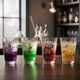 thumbnail image 2 of Set 4 Vasos De Vidrio, Diseño Extraño Mundo De Jack, Disney, Halloween, Capacidad 354 Ml, 2 of 11