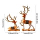 thumbnail image 3 of Adornos navideños de resina de ciervo, 2 piezas, lujosos adornos navideños de ciervo para sala de estar, mueble de TV, vinoteca, decoración para el hogar, adornos artísticos de alta gama, decoración d, 3 of 6