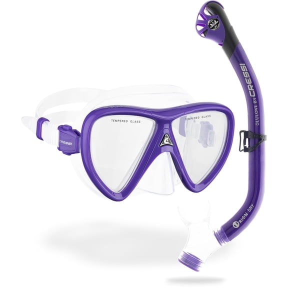 Cressi Ocean Combo (Clear/Purple)