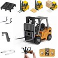 thumbnail image 1 of Microcrew Mini Rc Construction Series – Pocket Dump Truck, Excavator & Forklift Set, 1/64 Scale Rc Excavator for Adults with Wireless Controller, Remote Control Forklift Gift for Kids 6+, 1 of 6