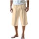 thumbnail image 2 of pstuiky Pantalones cortos casuales para hombre, Pantalones cortos deportivos informales de moda para hombre con bolsillos y cintura con cordones para fitness y deporte., 2 of 7