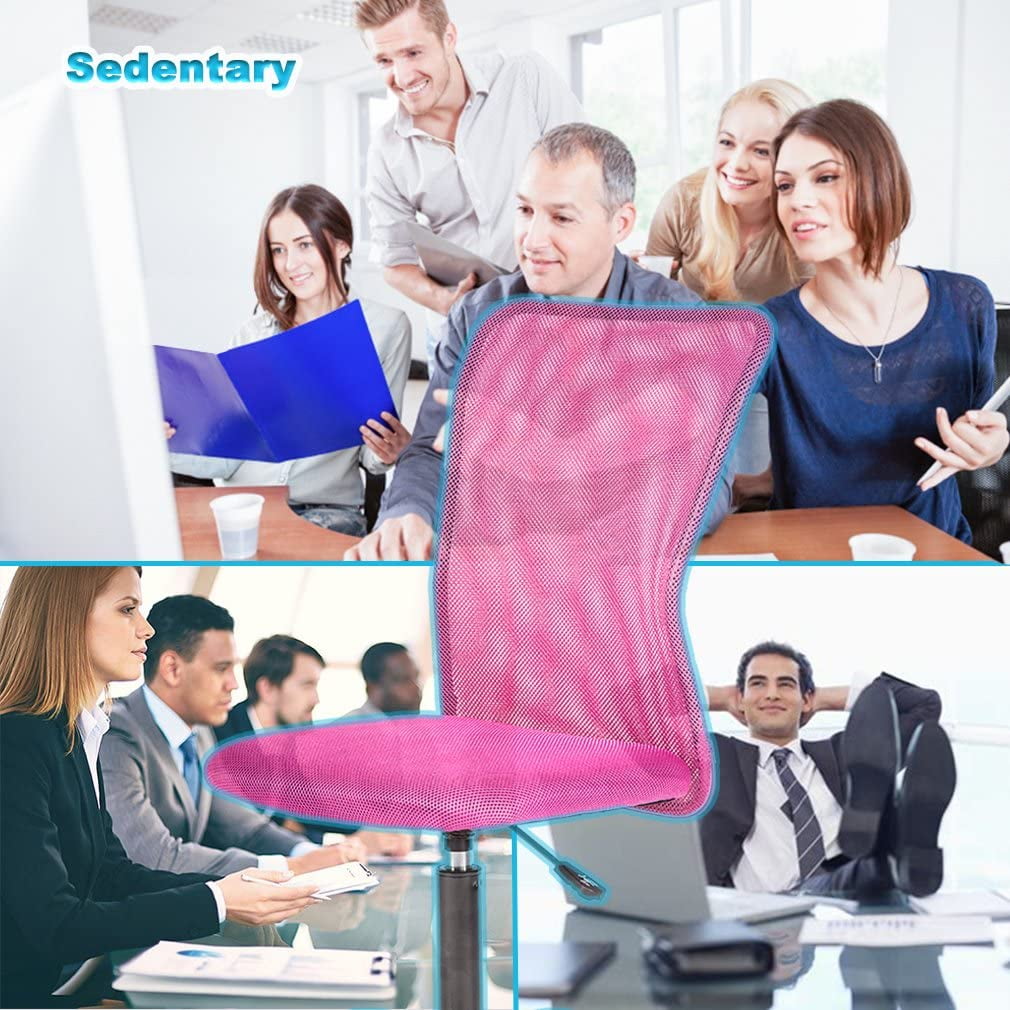 BestOffice Ergonomic Office Chair, Lumbar Support, Swivel Rolling for  Women, 4 pack(Pink)