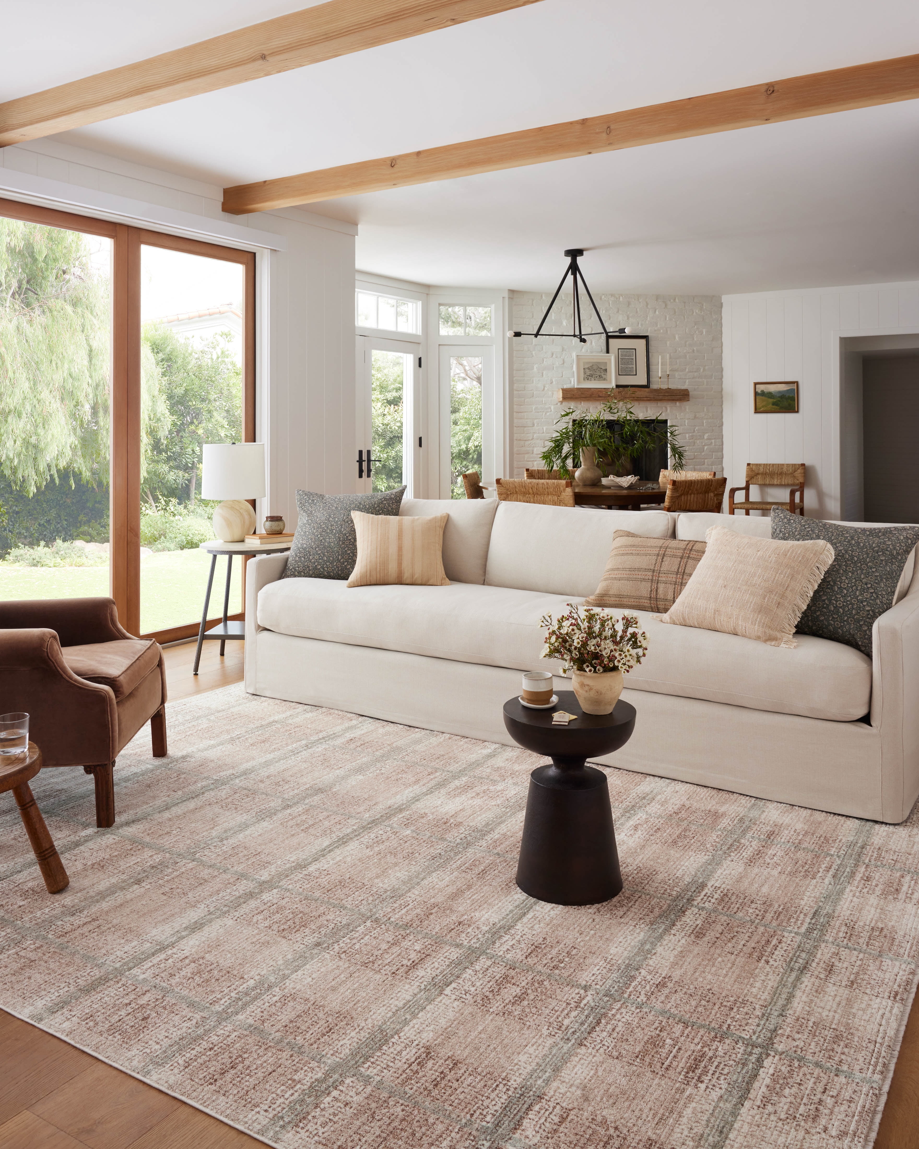 Angela Rose x Loloi Ember Clay / Mist 5'-3" x 7'-6" Area Rug
