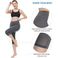 thumbnail image 5 of CAMEL Women's Capri Leggings Tummy Control High Waist Yoga Pants, 5 of 6