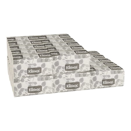 Kleenex® Scottfold Towels, 1-Ply, 8 1/10" x 12 2/5", 40% Recycled, White, 120 Towels Per Sleeve, Pack Of 25 Sleeves