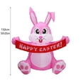 thumbnail image 4 of BKER Easter Luminous Inflatable Decoration Easter Bunny Inflatable Model Festive Outdoor Garden Decoration Ornaments Festive Decorations, 4 of 5