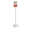 thumbnail image 3 of 8.5"W x 11"H Pedestal Two-Sided Sign Holder Stand on Square Metal Base, 3 of 5