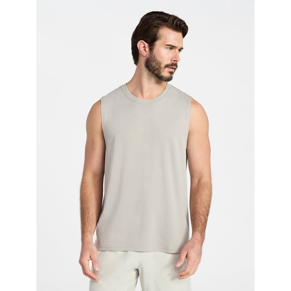Athletic Works Men's and Men's Big & Tall Tri-Blend Muscle Tee, Sizes XS-4XLT