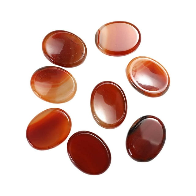 Ellipsoidal Uncompressed Rose Quartz Thumb Stone 35x45x10mm Worry Stone Relaxation Stone Massage Stone