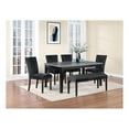 thumbnail image 2 of D8685 Black Velvet Fabric Dining Chairs - Kit of 2, 2 of 4