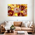 thumbnail image 2 of Elephant Stock Fresh Doughnuts Wall Art - Horizontal Multi Panel Canvas - Dining Room Wall Decor - Food And Drink Multi Panel - Gold And Brown Decor - 57" x 36", 2 of 8