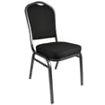 thumbnail image 2 of Banquet Chair - Crown | Black Fabric on Silver Vein Frame, 2 Chair Bundle by Chivari, 2 of 7
