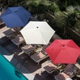 thumbnail image 2 of Yescom 7.5Ft Outdoor Patio Umbrella with Tilt Crank Strap UV Block Sunshade Garden Parasol for Yard Deck Market Pool,Navy+Red+Ivory, 2 of 9