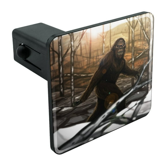 Bigfoot Sasquatch Walking in the Woods Tow Trailer Hitch Cover Plug Insert 1 1/4 inch (1.25")