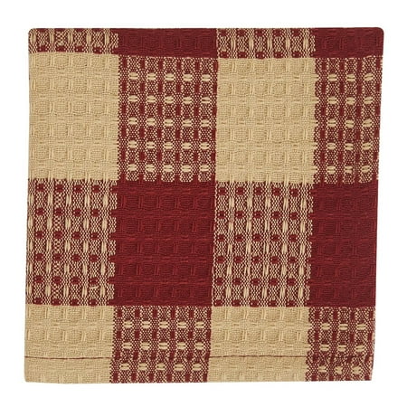 

Wicklow Check Garnet Dishcloths - Set of 6