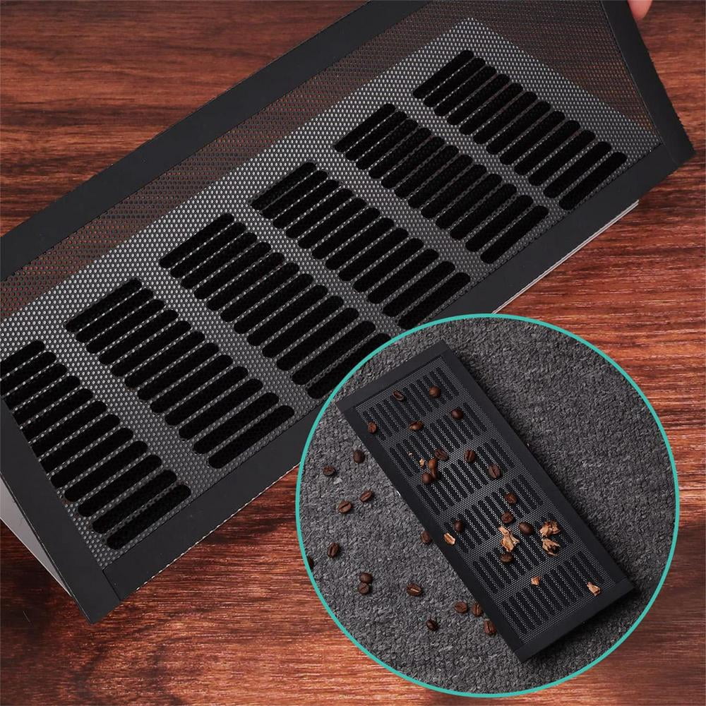 8 Pack Floor Vent Covers, 4"x10" Floor Vent Mesh Covers,Vent Covers for Home Floor Rectangle Air Vent Screen Cover Magnetic Vent Filters for Wall/Ceiling/Floor Air Vent Filters, Black