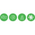 thumbnail image 2 of Darling Souvenir Candy&nbsp;Chocolate Labels 190 Pcs Christmas Party Theme&nbsp;Stickers-Light Green, 2 of 2